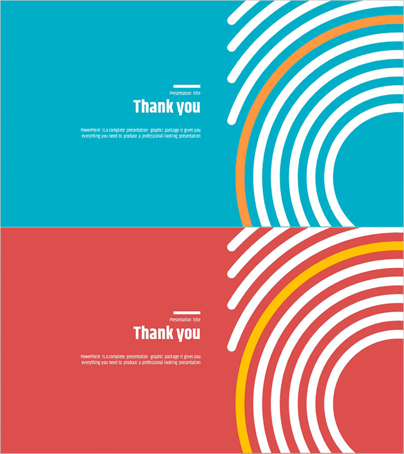 아이덴티티 와이드 템플릿 – 엔딩 표지 디자인