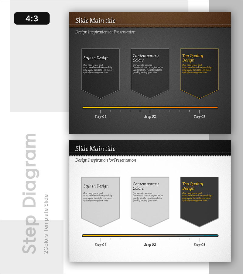 가죽 PPT 단계별 계획 – 사업 추진 전략의 시각화