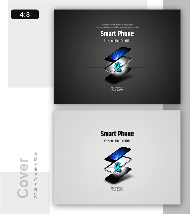 스마트폰 PPT 템플릿 표지