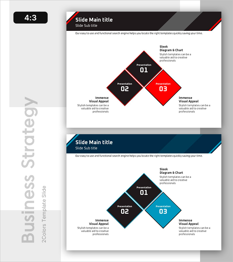 핵심 추진 방향을 제시하는 다야그램 슬라이드