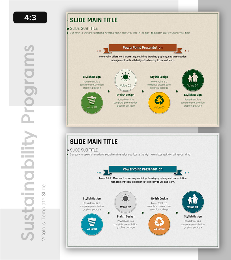 녹색 실천 캠페인 프로그램 소개 슬라이드 – 사회적 책임과 지속 가능성