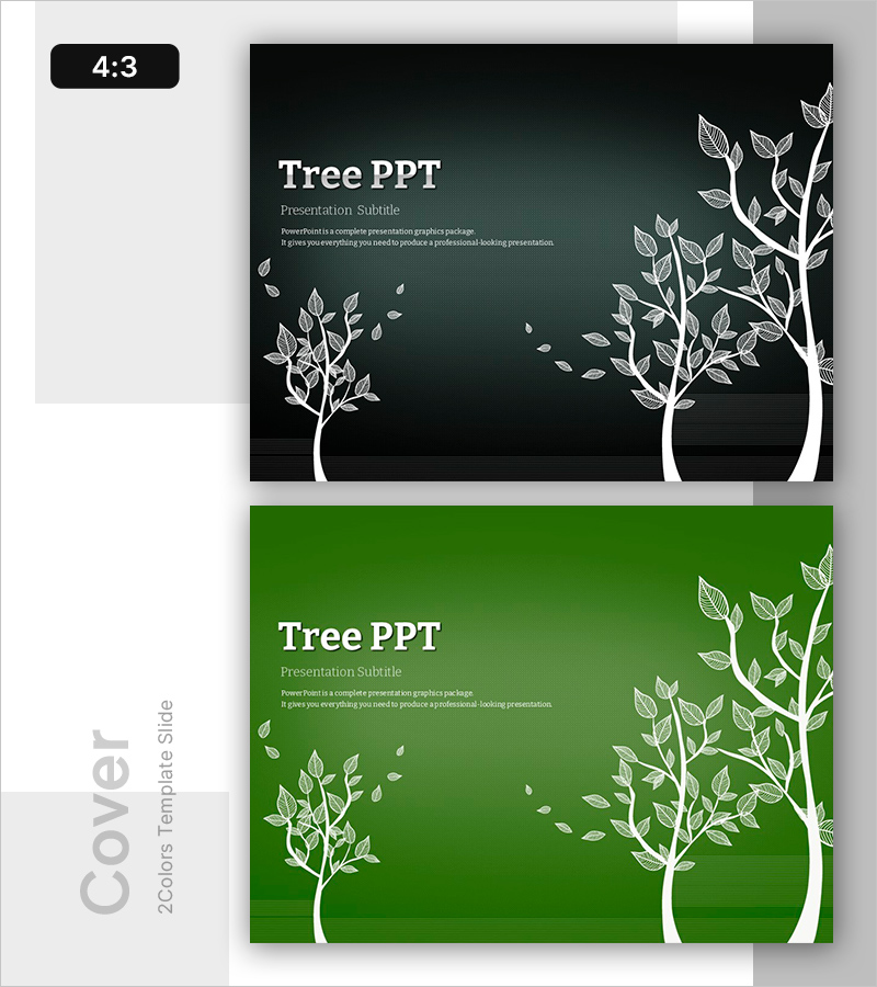 트리 일러스트 템플릿 표지 – 자연의 아름다움을 담다