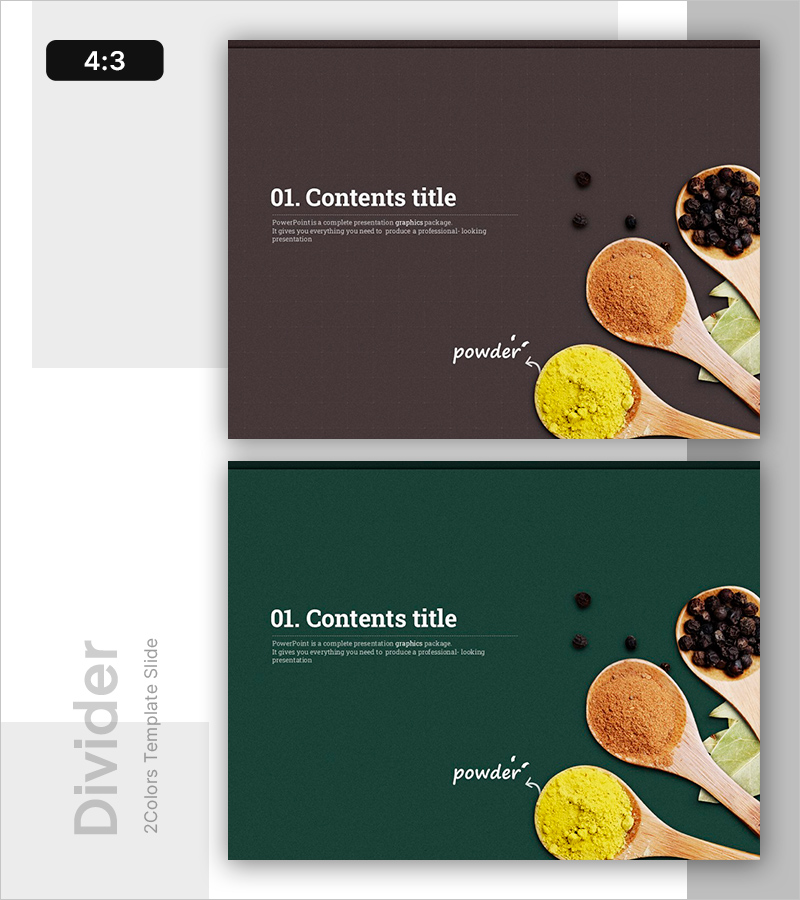 건강한 식재료 푸드 템플릿 – 진짜 재료, 진짜 건강