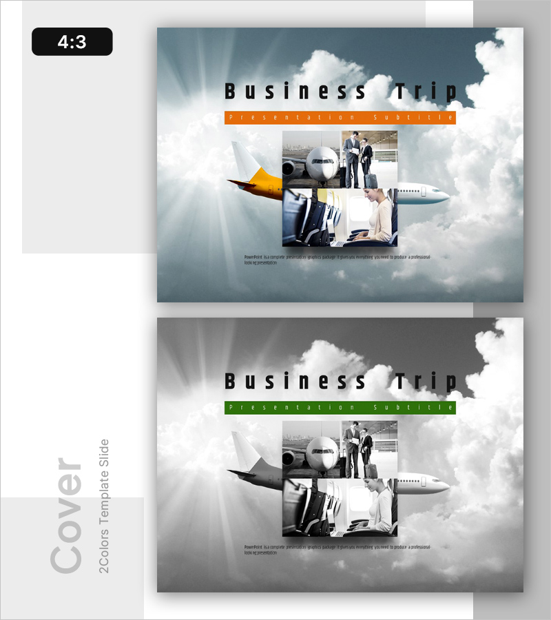 글로벌 출장 프레젠테이션 표지 – 전문성과 신뢰를 담다