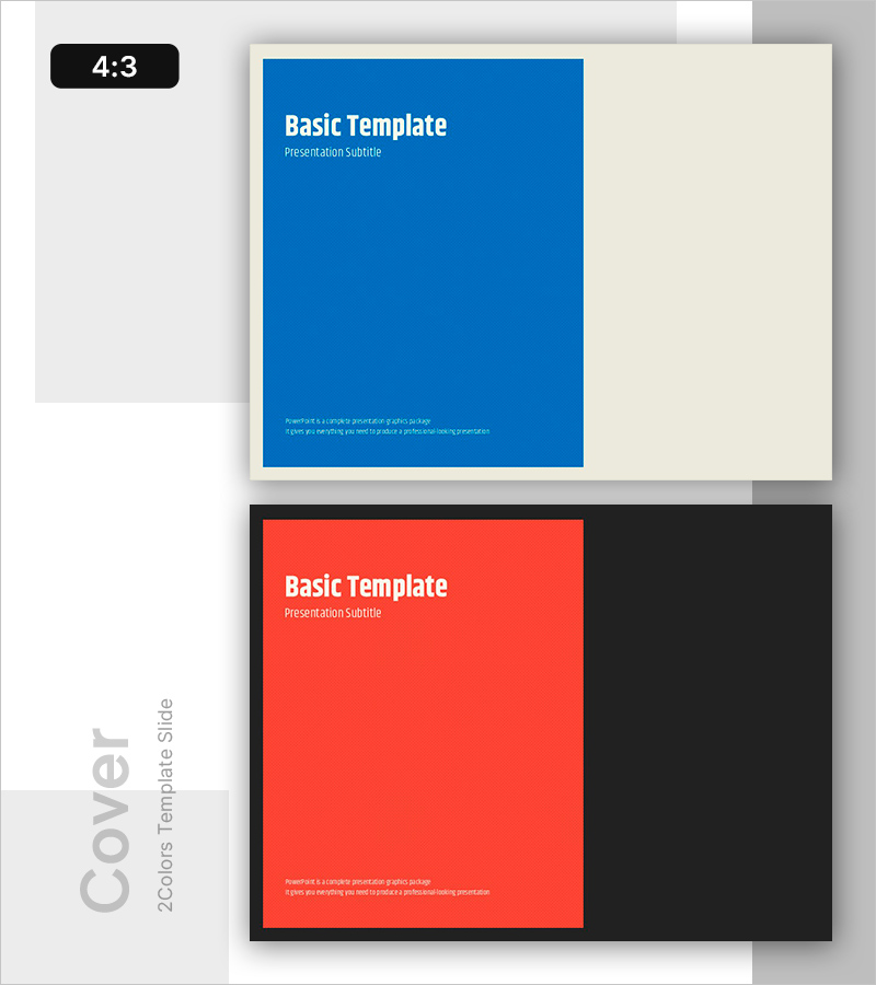 네모 박스 PPT 표지 – 깔끔하고 명확한 시작