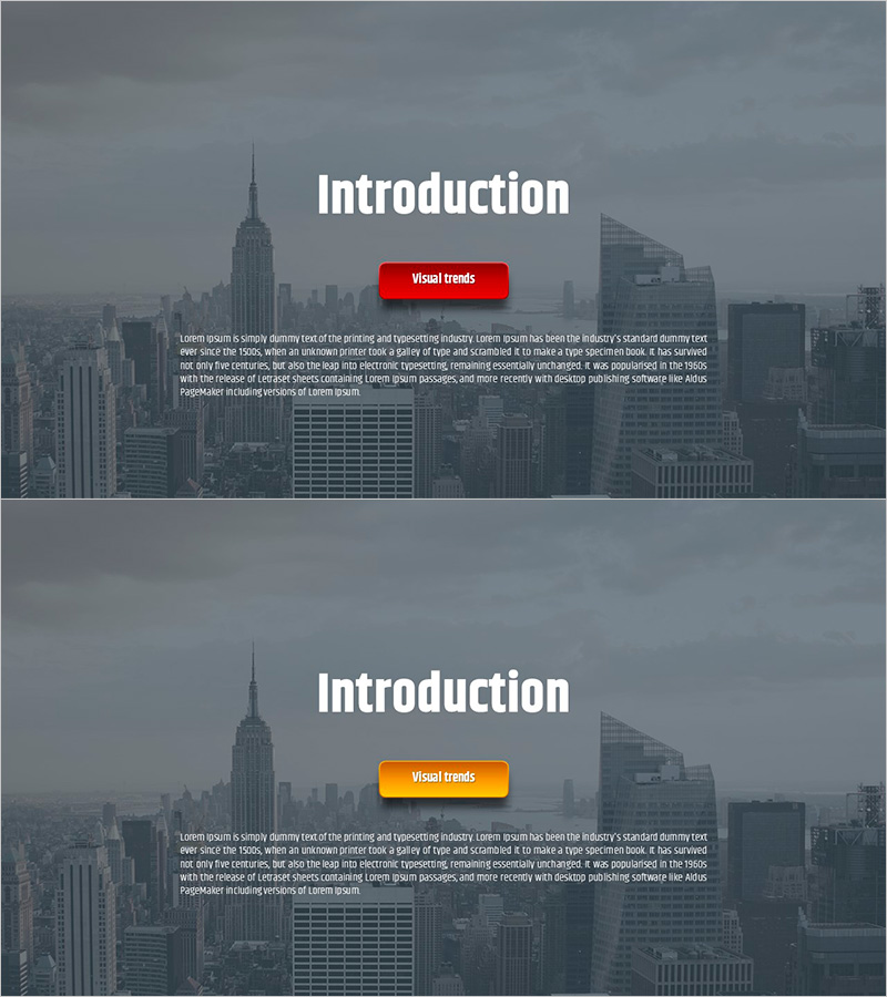 심플 원형 PPT 템플릿 소개 – 웰컴 메시지