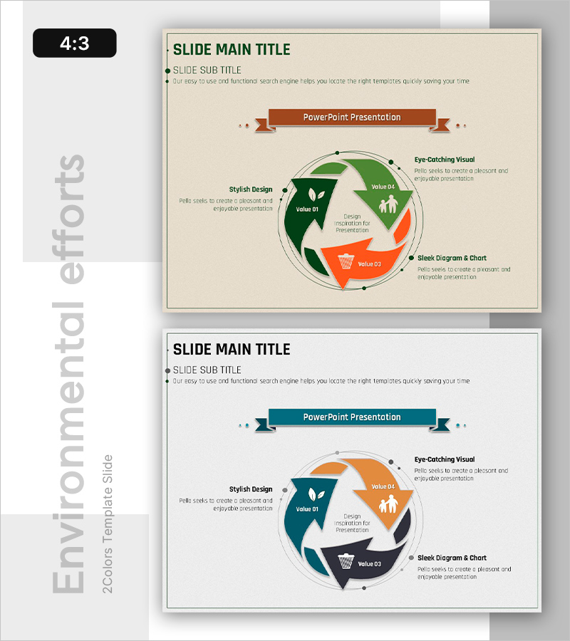 그린 라이프 실천 다이어그램 - 지속 가능한 환경과 책임