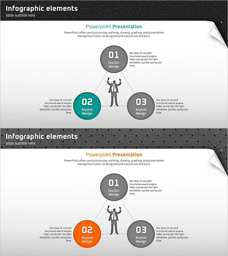 다이어그램으로 마케팅 전략을 시각화한 PPT 템플릿