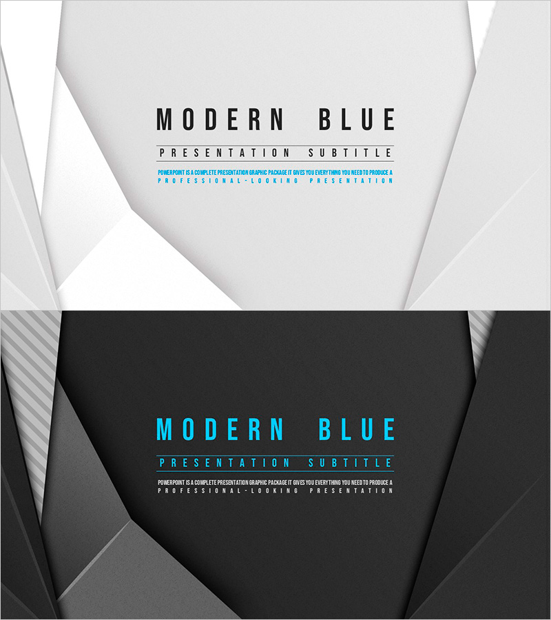 모던 블루 템플릿 표지 – 전문성과 세련됨을 담다