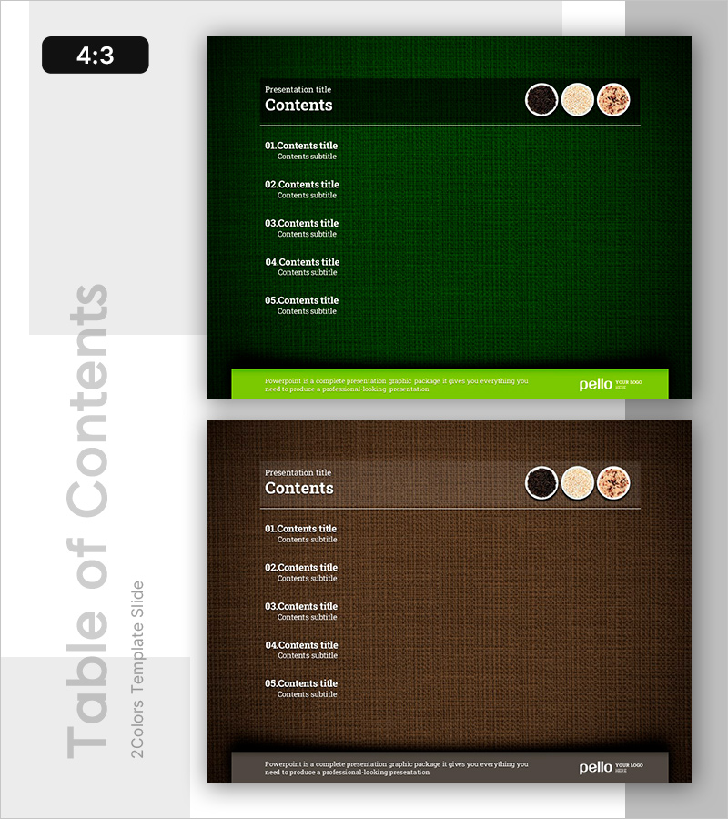 건강한 식생활을 위한 템플릿 목차