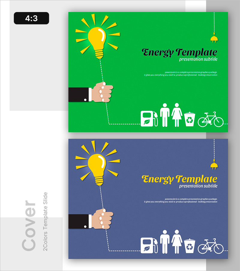 일상 속 에너지 절약 실천 템플릿 커버