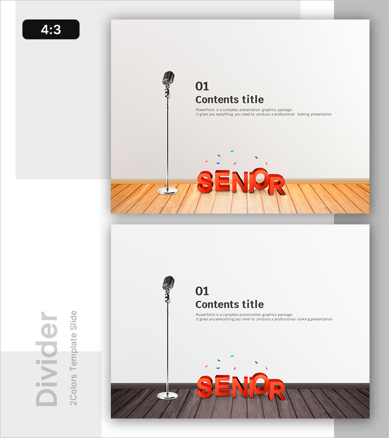 즐거운 은퇴 템플릿 간지 Section Divider – 은퇴 후의 삶