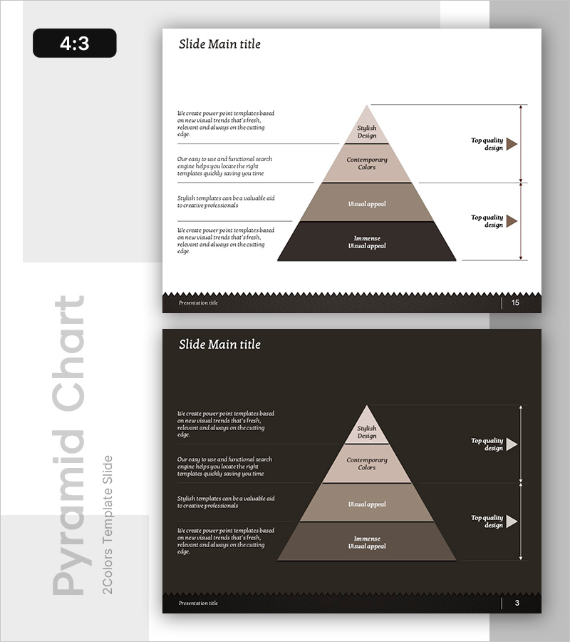 피라미드 구조를 활용한 사업 추진 전략 PPT