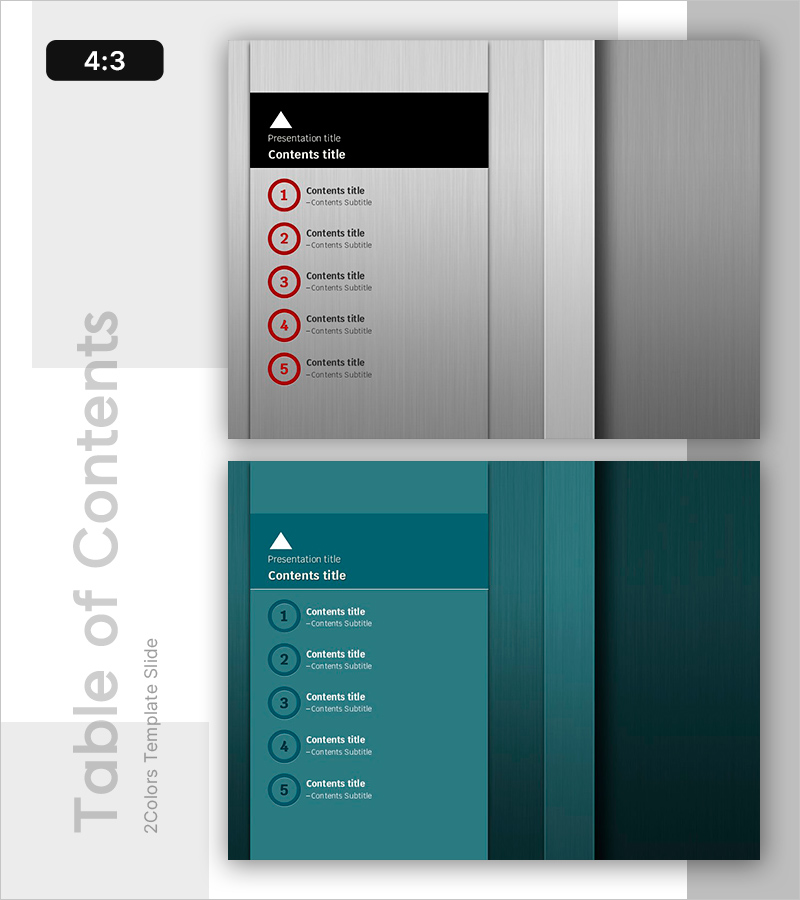 엘리베이터 PPT 목차 – 시각적 흐름 강조