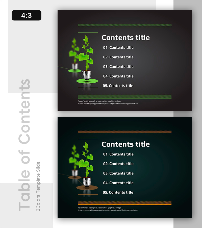 탄소중립을 위한 그린 에너지 PPT 목차