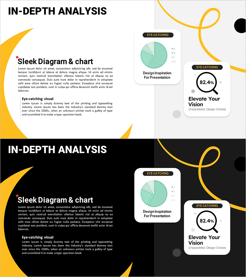 심층 분석 그래프 차트 – 시장 및 경쟁사 분석에 최적화