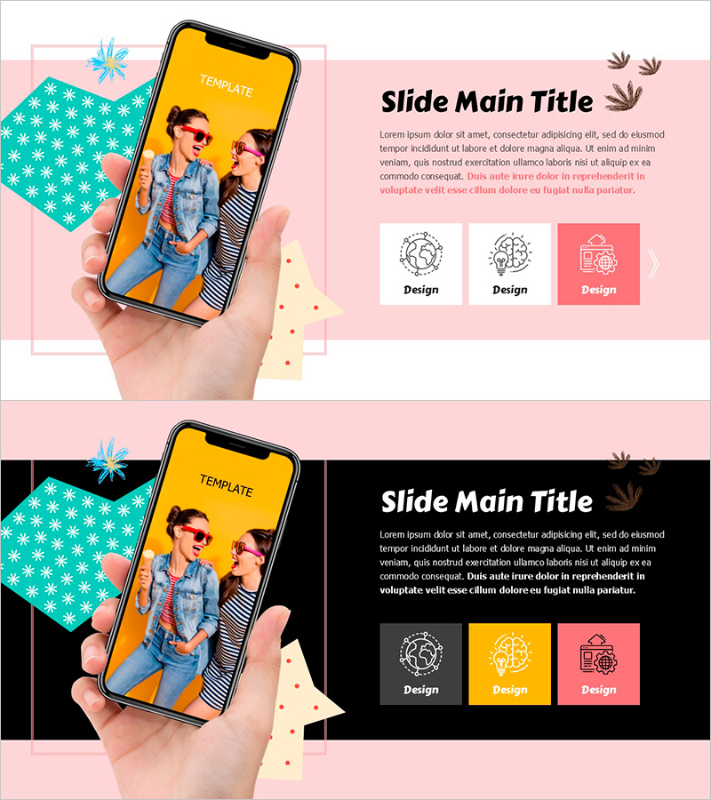 봄 파스텔 와이드 템플릿 – 운영 및 마케팅 계획 강조