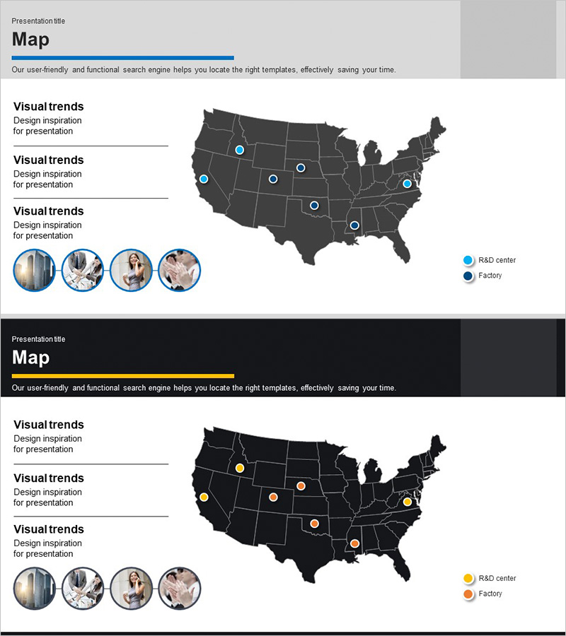 미국 타겟 지역 분석 지도