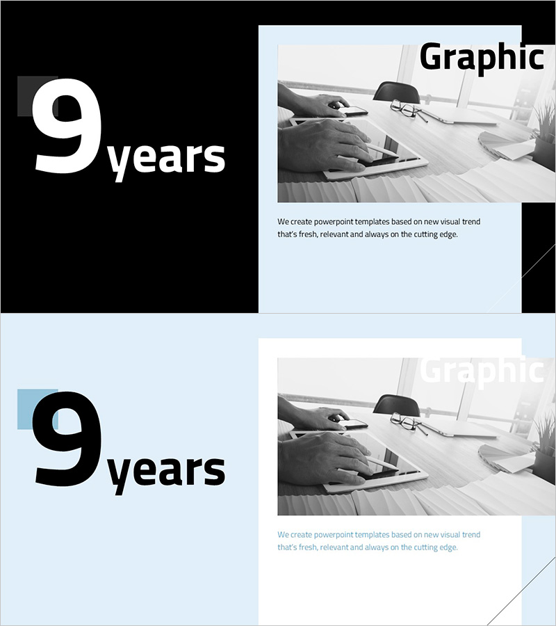 심플 디자인 트렌드 블루 피피티 – 운영계획 및 사업추진 일정