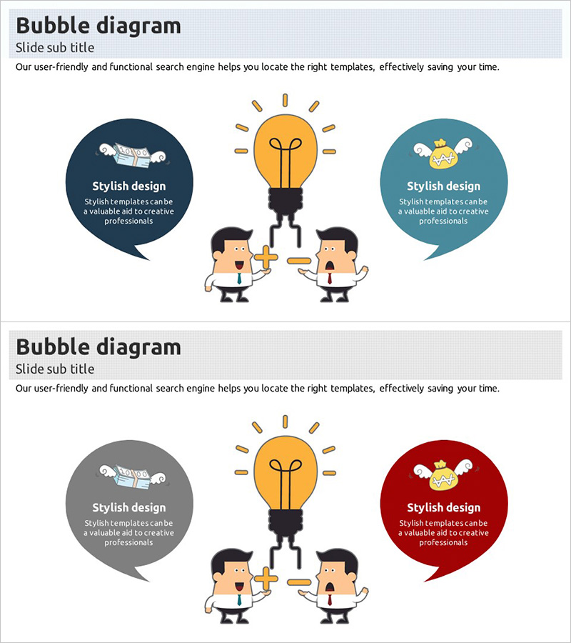 2D 회사원 캐릭터 템플릿 커버 – 핵심 가치와 비전의 모습