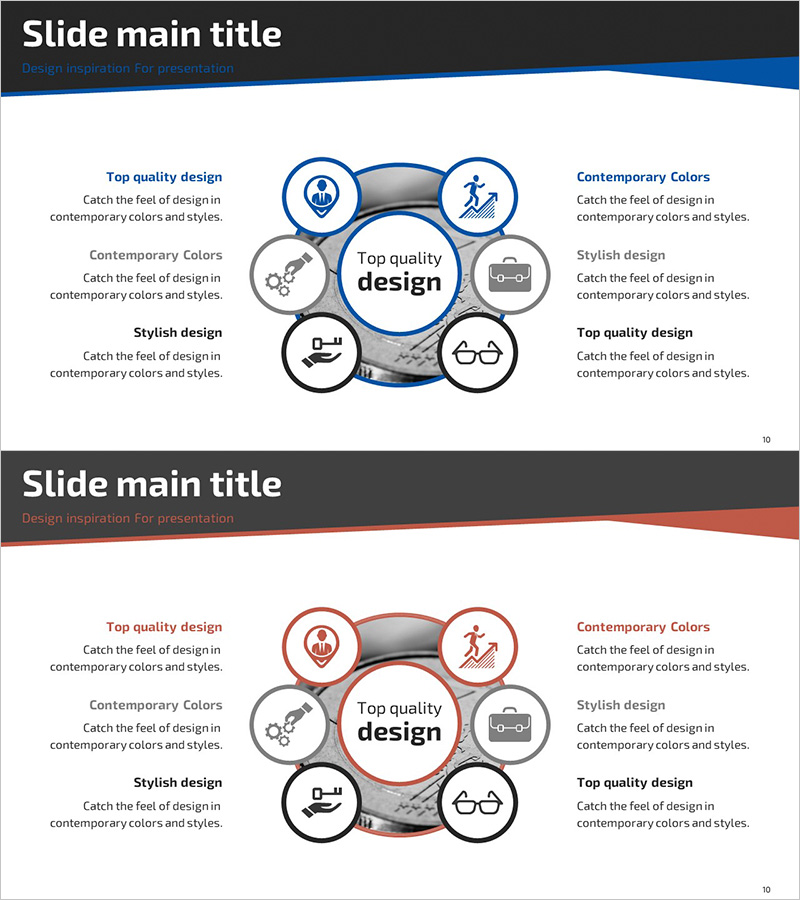 경영 비즈니스 영역 다이어그램 – 효과적인 사업 소개