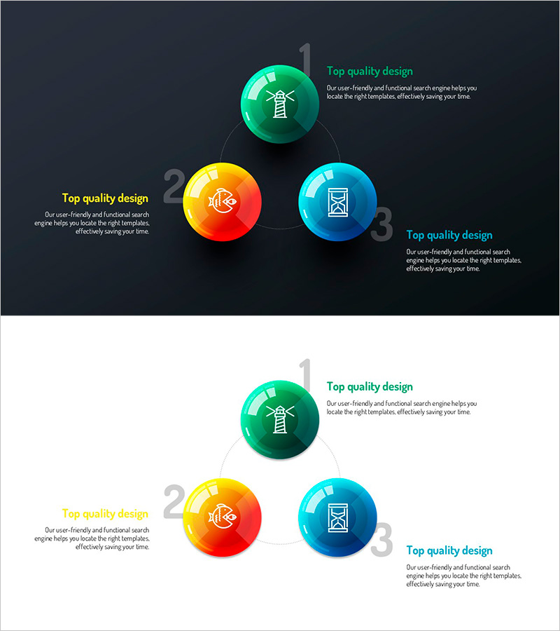 인포그래픽 디자인 와이드 템플릿 – 효과적인 다이어그램 구성