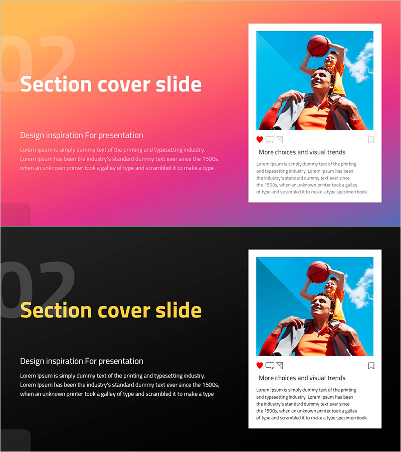 소셜 네트워크 와이드 템플릿 간지2 – 비전과 전략을 담은 템플릿