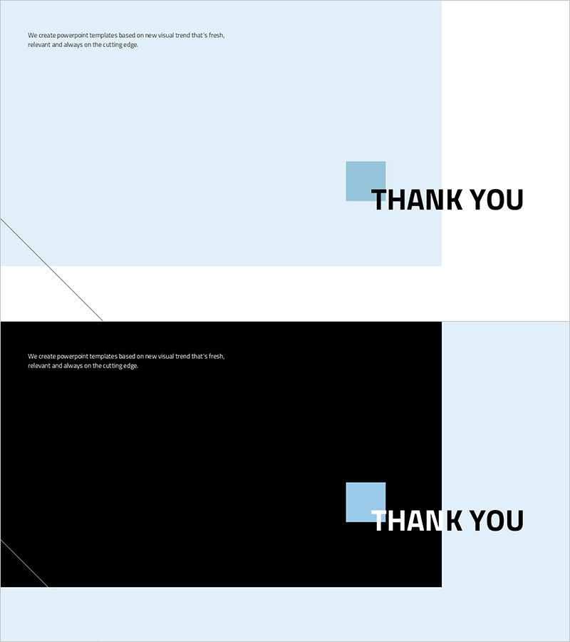 심플 & 모던 와이드 PPT 엔딩표지