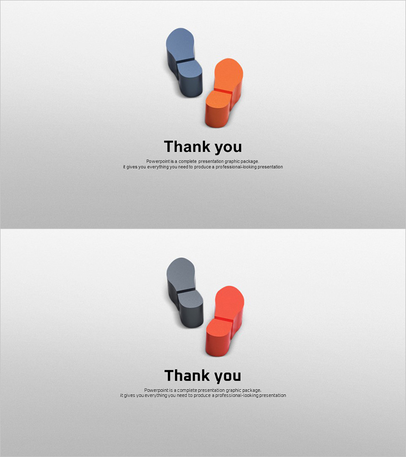 성공적인 비즈니스를 위한 발걸음 템플릿 엔딩 표지