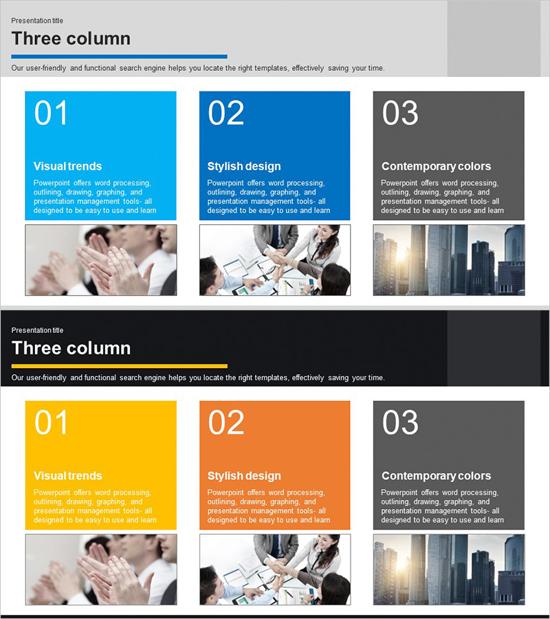 사업 주요 서비스 소개 슬라이드 템플릿 – 클러스터 다이어그램