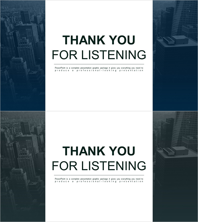 모던 비즈니스 템플릿 엔딩 표지