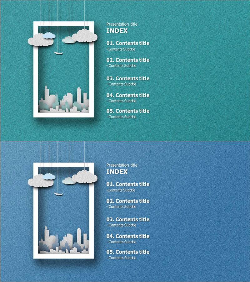 종이 도시 템플릿 목차 – 창의적 콘텐츠 안내