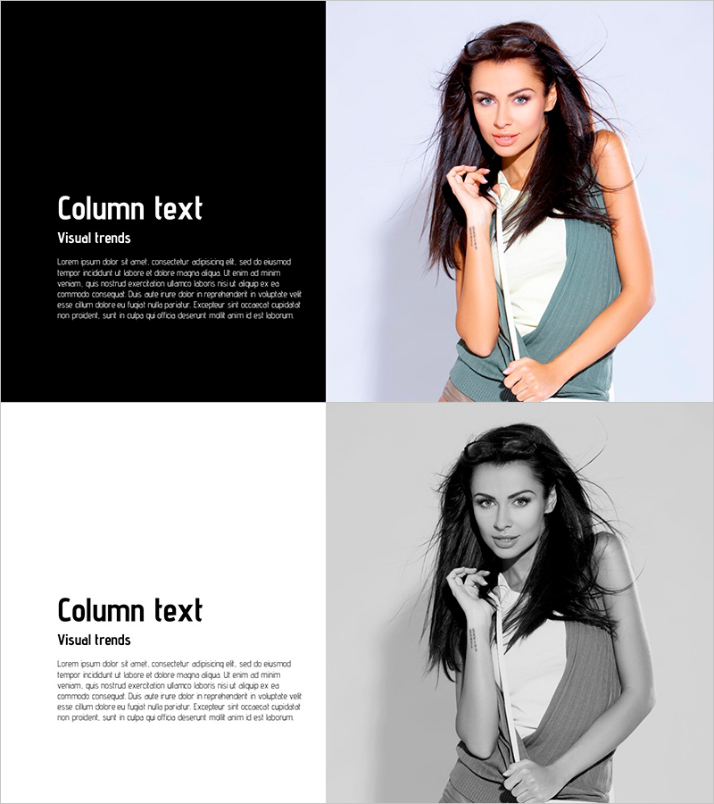 패션 모델과 텍스트 – 트렌드와 스타일