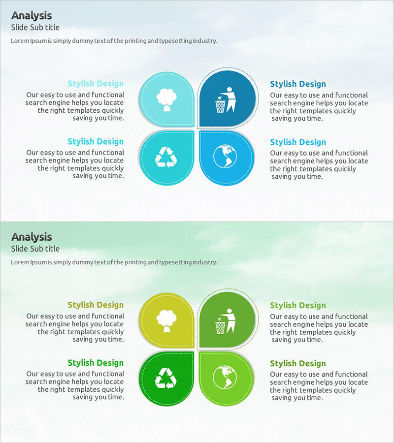 에코 서비스 분야 다이어그램 – 지속 가능한 사업 비전