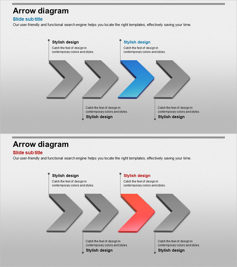 3D 화살표 선형 다이어그램