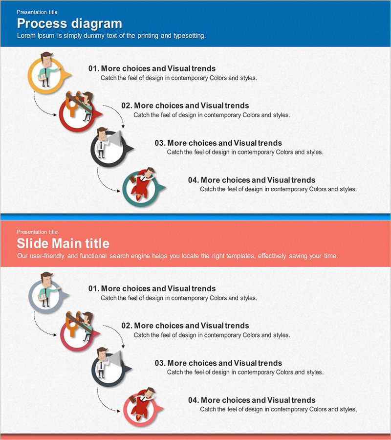 비즈니스 일러스트 테마 일정계획 – 운영 전략 시각화