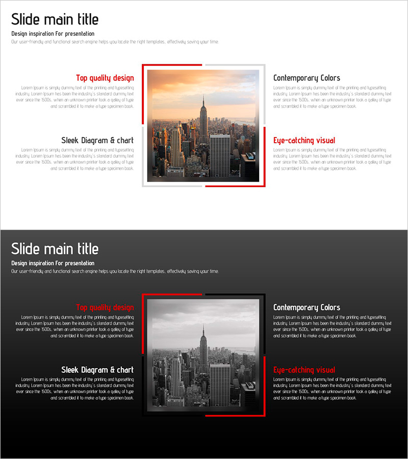 종이접기 템플릿 비전 다이어그램 – 사업 소개에 적합