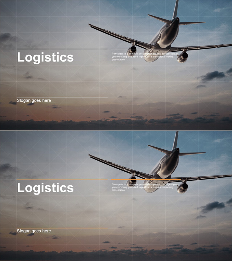 물류 사업 템플릿 표지 – 전문성을 강조한 프레젠테이션