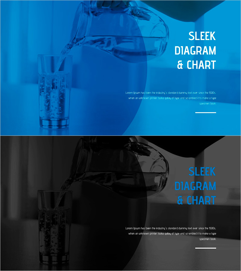 수자원 활용 와이드 프레젠테이션 템플릿 메인 슬라이드