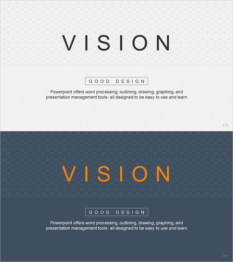 사업 비전 소개 슬라이드 – 비즈니스의 미래를 비춰주다