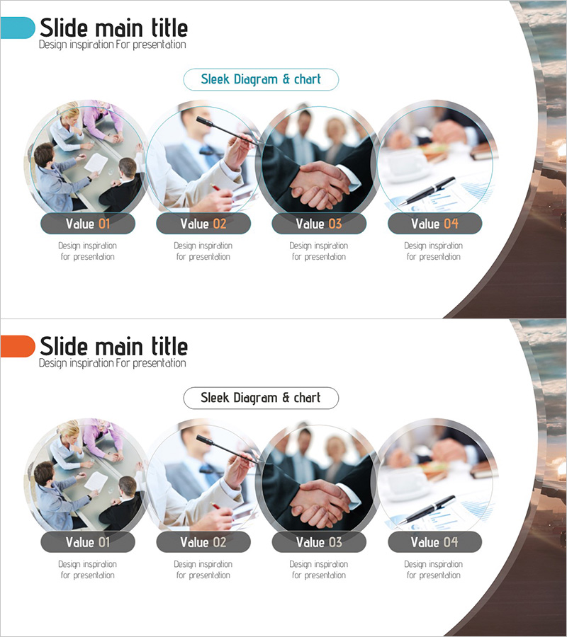 비즈니스 서비스 소개 다이어그램 – 클러스터와 중첩으로 시각화