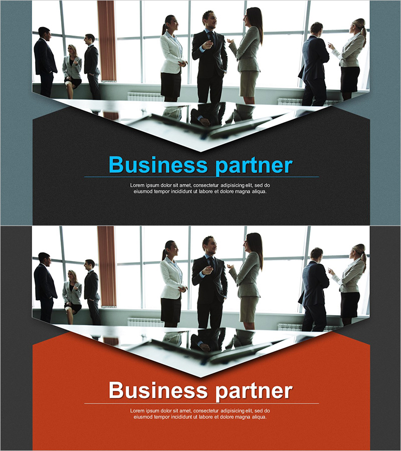비즈니스 파트너 템플릿 표지 – 전문적이면서 매력적인 첫인상