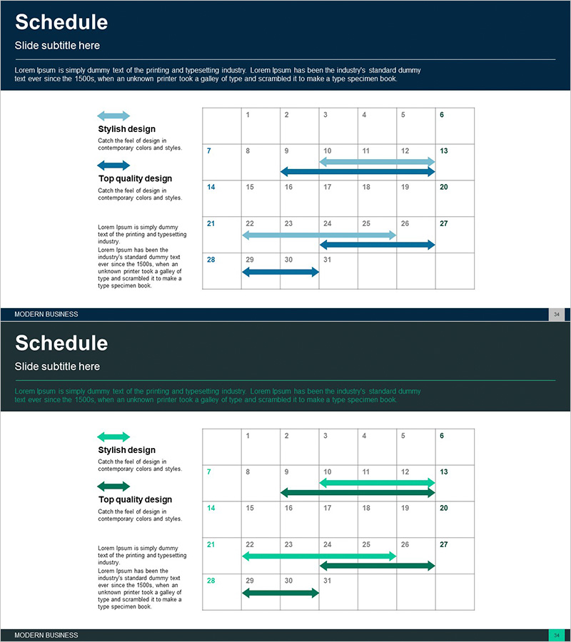 블루 그린 사업추진 일정 – 효율적인 운영계획