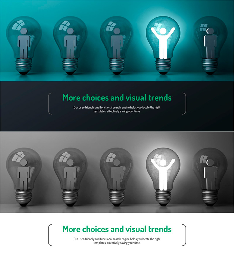 인포그래픽 디자인 와이드 템플릿 – 해결 방안 프레젠테이션