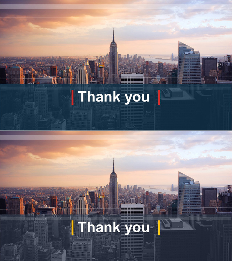 비즈니스 솔루션 템플릿 엔딩 표지