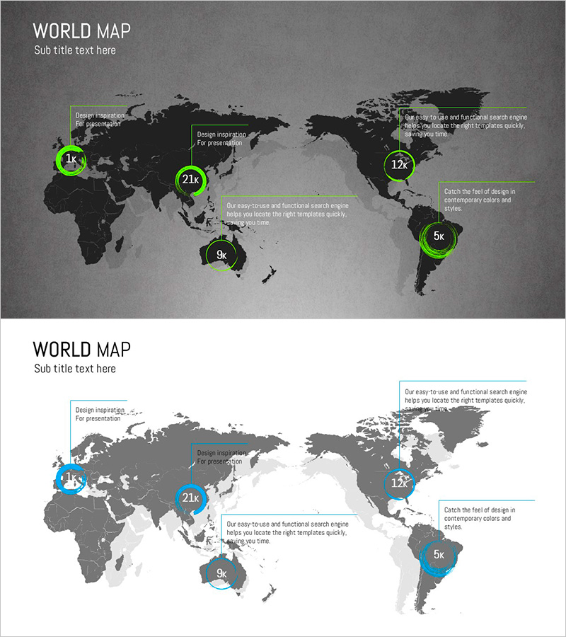 페인트 스플래쉬 템플릿을 활용한 글로벌 네트워크 시각화