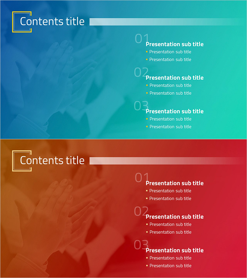 내용 구성 슬라이드 - 발표 준비의 첫 걸음