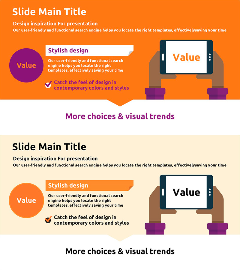 컬러 테마 템플릿으로 마케팅 전략 시각화하기