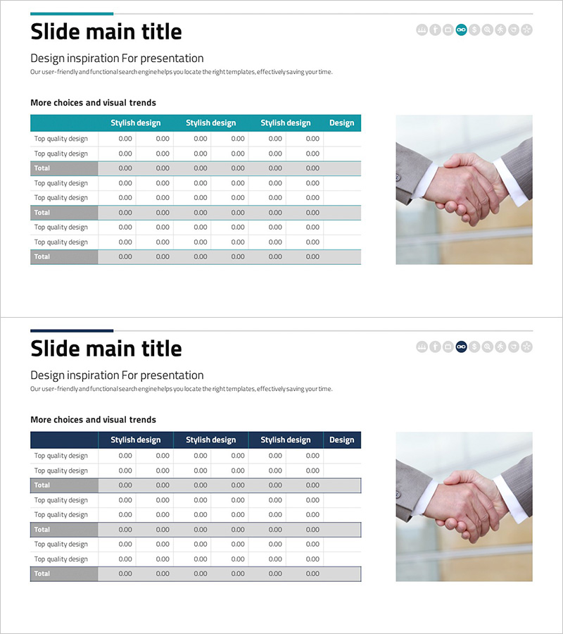 재무 성과를 강조한 비즈니스 손익계산서 슬라이드