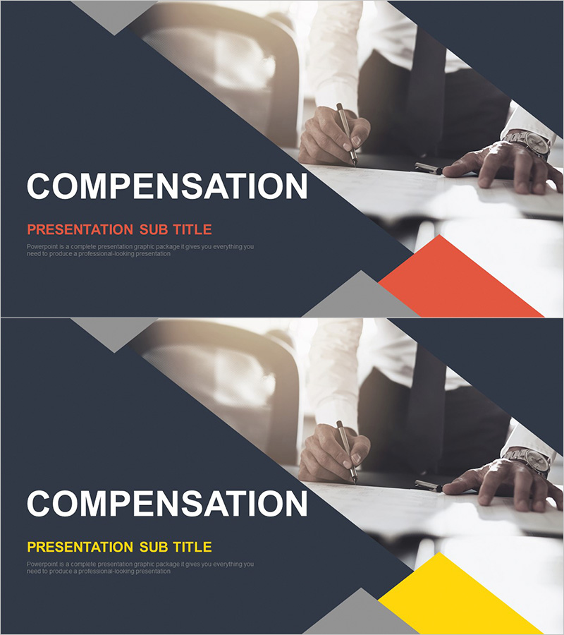 비즈니스 보상 템플릿 표지